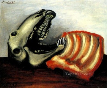 skull - Still Life with a Sheep Skull 1939 Pablo Picasso